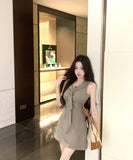 Lady's coco ミニドレス キャバドレス セクシー キラボシ レトロ ウエストシェイプ デート LW2-XKDZD335A-3105-Sep21