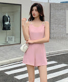 【2色】オールインワン ワイドパンツ ショートパンツ セクシー 気質 通勤 YH2-ZED889703GT347