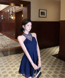 ミニドレスキャバドレス高級感セレブ風キラキラAライン着痩せ気質同伴気質 WQ2-XKD-D318A-6289-Mar22