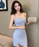 【3色】ミニドレス キャバドレス セクシー タイトワンピ スリムフィット ウエストマーク ボディコンドレス LW2-LQE7226GT536