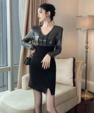 2色 キラキラ 手作り セクシー ミニドレス キャバドレス 高品質 おしゃれ YH2-JY50656