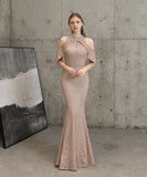 【7色】ロングドレス キラキラ 気質 高級感 演奏会 宴会 マーメイドドレス YH2-YEY16223#