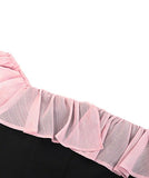 手作りドレスロングドレスオフショルダーチュールフリルフラワーセクシー高級感マーメイドドレス宴会パーティー二次会着痩せ気質 WQ2-JY51303