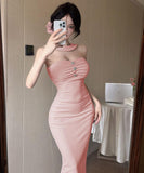 【3色】キャバドレス 膝丈ドレス ナイトクラブ party セクシー 名媛スタイル YH2-DD6417