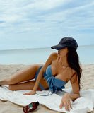 ビキニ水着ベアトップフリルホルターネックモノキニタンキニ体型カバーおしゃれ温泉ビーチ海 WQ7-CF-QM9131