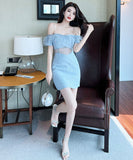 ミニドレス キャバドレス 新作 透け感 セクシー ワンショルダー タッセル YH2-DD6264