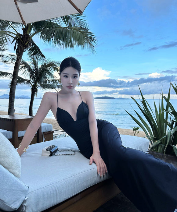 Lady's coco ロングドレス キャバドレス  セクシー フレンチスタイル 上品  ジャカード 着痩せ 秋新作 パーティー 二次会 LW2-CD6-157-82600460