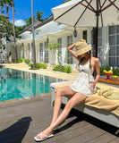 ビキニ水着ワンピース谷間見せSNS話題体型カバータンキニモノキニ温泉ビーチ海 WQ7-BY-WX005