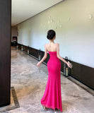 ロングドレスナイトクラブキャバドレスベアトップセクシーエレガント宴会パーティーレース高級感イベント WQ2-ZED888643DXH238A