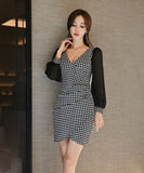 ミニドレス レース キャバドレス  気質 セレブ風 大人可愛い MY2-ZRD882681BH506
