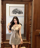 Lady's coco ミニドレス キャバドレス セクシー キラボシ レトロ ウエストシェイプ デート LW2-XKDZD335A-3105-Sep21