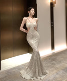 ロングドレス エレガント ノースリーブ キラキラ ウエストカットアウト デザイン性 パーティー クラブ JC2-HS-109-8317-Sep4