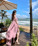 Lady's coco ロングドレス キャバドレス セクシー ボディコン フレンチ オフショルダー マキシ丈 ウエストマーク リゾートスタイル 結婚式 二次会 披露宴 パーティー 上品 LW2-CD1-119-98960750