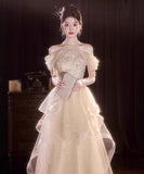 ロングドレス パーティードレス ゴージャス パーティー 誕生日 結婚式 披露宴 LW2-LRF25/6/10