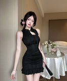 【3色】ミニドレス キャバドレス 気質 肌見せ 大人可愛い YH2-DD6405