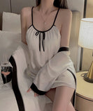 2色 かわいい 少女 セクシー 蝶結び パジャマ ルームウェア YH8-GR3921