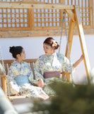 新作 かわいい 親子浴衣 子供 大人 スウィート フラワー 浴衣 花火大会 XH6-202409