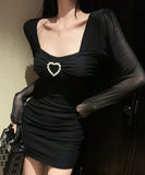 【2色】Lady's coco ミニドレス キャバドレス セクシー チュール クラブドレス ナイトドレス レディースファッション 大人可愛い セクシースタイル LW2-DD5817