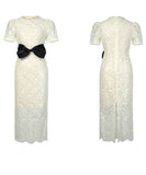 手作りドレスロングドレス膝丈ドレスレースリボン着痩せ気質宴会パーティー二次会セレブ風高級感 WQ2-JY21675