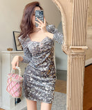 手作り ミニドレス タイトドレス キャバドレス セクシー ナイトクラブ YH2-JY21107