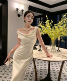 Lady's coco ロングドレス キャバドレス セクシー ボディコン マーメイドドレス 背中あき 結婚式 二次会 披露宴 パーティー 上品 気質  高級感 LW2-CD1-119-98880550