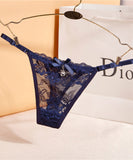 【7色】レース ストーンチャーム付き セクシー Tバック  サイズ調整可能 大人ランジェリー LW8-HS2003