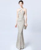 【8色】ロングドレス セクシー 新作 高品質 キラキラ 気質 演奏会 宴会 YH2-YEY18010#