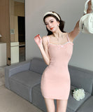 キャバドレス ミニドレス 蝶結び おしゃれ ニット セクシー 大人可愛い YH2-ZED886502GT347