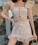 2点セット ビキニ 水着 モノキニ おしゃれ 肌見せ 可愛い 温泉 海辺 INS話題 YH7-JCL-401