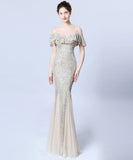 【7色】ロングドレス 高品質 キラキラ ナイトドレス 宴会 エレガント YH2-YEY18015#