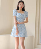 キャバドレス ミニドレス 韓国っぽかわいい セレブ風 おしゃれ パフ袖 YH2-ZED88305A71