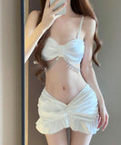 【3点セット】水着 モノキニ ビキニ 背露出 セクシー 着痩せ 夏 ビーチ 海辺 YH7-KSD23142