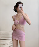 水着 モノキニ ビキニ かわいい 立体花 セクシー 温泉旅行 海辺 YH7-KSD1862