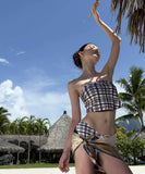 水着bikiniベアトップモノキニタンキニ温泉チック柄セクシービーチ海 WQ7-DP-A10385