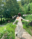 ロングドレス キャバドレス フレンチ風 アシンメトリー ワンショルダー 長袖 タイトワンピース ミディ丈 シルエット LW2-CD3-141-5750790