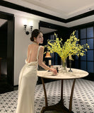 Lady's coco ロングドレス キャバドレス セクシー ボディコン マーメイドドレス 背中あき 結婚式 二次会 披露宴 パーティー 上品 気質  高級感 LW2-CD1-119-98880550