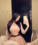 Lady's coco ミニドレス キャバドレス セクシー キラボシ レトロ ホルター ウエストシェイプ デート LW2-XKDD445-2569-Sep11