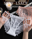 【3色】パンツ セット パンティ セクシー レースショーツ レディース 紐パン ストリングショーツ ローライズ コットン クロッチ付き　LW8-SZ2255#