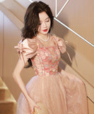 高級感 チュール エレガント ロングドレス 誕生日 キラキラ ナイトドレス 宴会 YH2-MBYD-AL693112521917