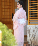 レース ゆかた 新作 かわいい 浴衣 キュート 大人 スウィート フラワー 花火大会　XH6-202401