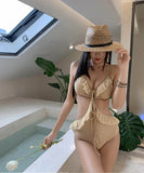 水着ビキニモノキニフリルウエストカードセクシータンキニ谷間見せ温泉ビーチ海 WQ7-DP-A10401