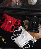 3点セット Tバック レース ショーツ セクシー 紐パン ローライズ 露出  LW9-RS572#