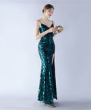 【8色】ロングドレス キラキラ パーティードレス ワンーショルダー お姫様 誕生日 演奏会 イベント宴会 WQ2-YEY31228#