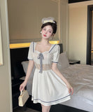 【2色】膝丈ドレス キャバドレス セクシー大人可愛い タイト ナイトドレス レース  ウエストマーク フェミニン LW2-DD5816