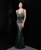 【6色】ロングドレス セクシー 着痩せ 気質 誕生日 演奏会 宴会 ウェディング YH2-YEY18277#