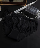 【3色】パンツ セット パンティ セクシー レースショーツ レディース 紐パン ストリングショーツ ローライズ コットン クロッチ付き　LW8-SZ2255#