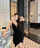 ミニドレス キャバドレス セクシー ミニ丈 キャミドレス 軽奢華 夜会 デート ナイトクラブ JC2-CD6-157-82490580