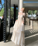 ロングドレス キャバドレス ピュアセクシー 上下2点セット 海辺リゾート 写真映え エーテル感 キレイめ JC2-XKDD337B-3868-Aug18