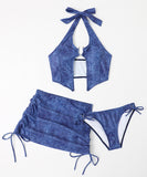 3点セット 水着 ビキニ モノキニ セクシー 肌見せ おしゃれ YH7-CF-SYLB01