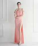 【7色】ロングドレス セクシー 新作 高品質 肌見せ気質 演奏会 宴会 YH2-YEY19725#